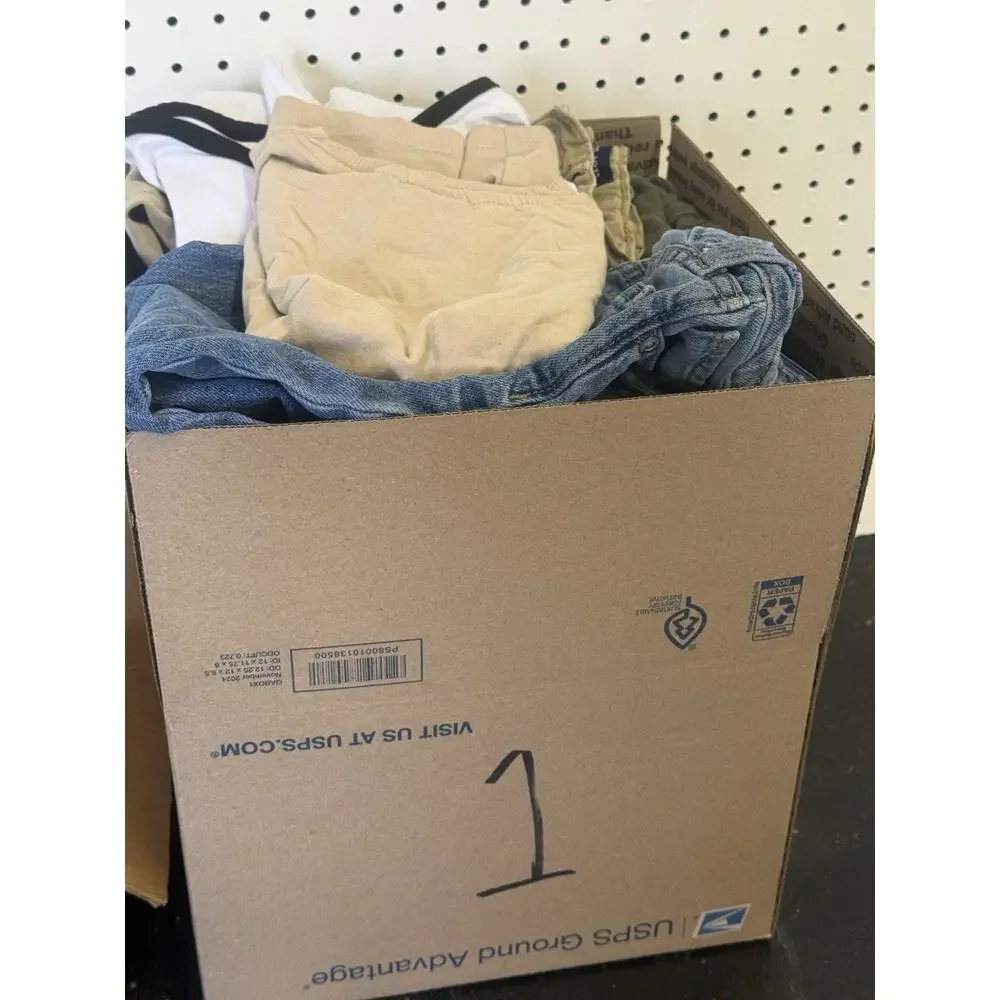 Bulk Lot Boys Youth Clothing Mixed Sizes Shirts Pants Jeans Hoodies 12+ Lbs